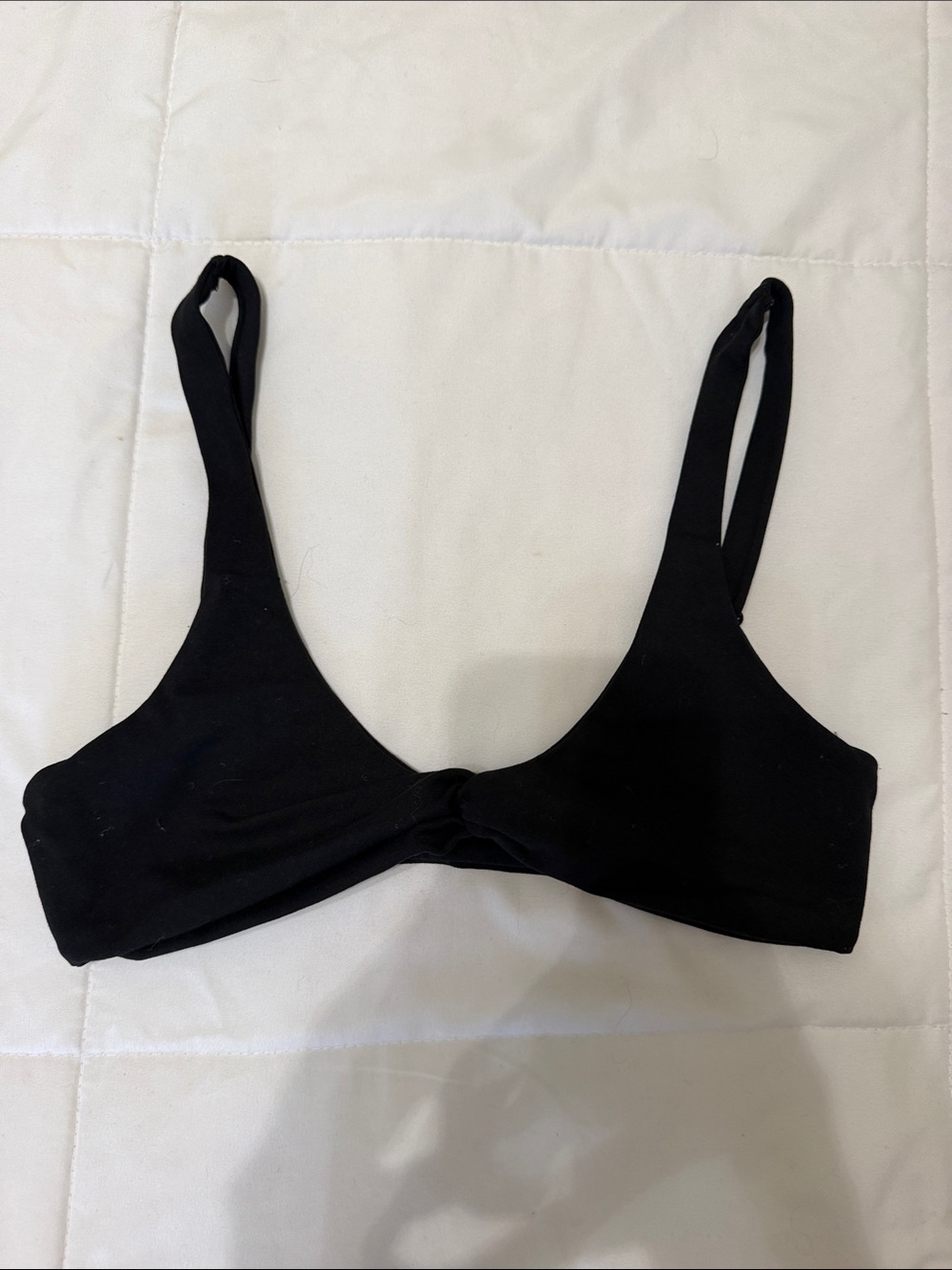 Everyday Black Twist-Front Bralette - Women Intimates & Sleepwear